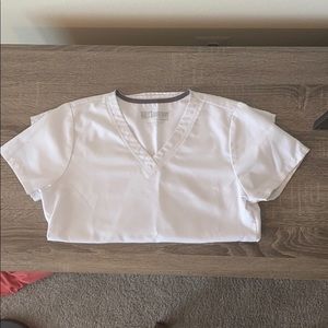 Greys Anatomy White Scrub Top *pics added*